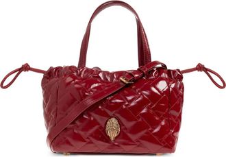 Kurt Geiger small Kensington quilted string-detail tote bag - Red