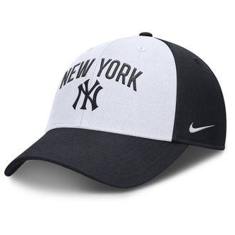 Nike New York Yankees Club Nike Mens Dri-FIT MLB Adjustable Hat in White | NB11194NNK-Q6E