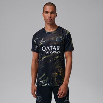 Nike Jordan Mens Paris Saint-Germain 2026 Stadium Night Edition Jordan Dri-FIT Soccer Replica Jersey in Black | IB3143-011