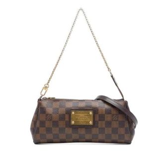 Louis Vuitton Pre-owned Eva Schoudertas - Dames - Pre-owned - Bruin - Maat: ONE Size Zijde