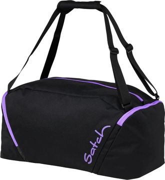 Satch Paarse Phantom Gym Duffle Tas - unisex - Weekendtassen - Zwart - ONE Size - Tassen