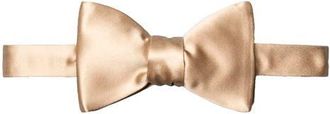 Eton Silk Satin Bow Tie in Light Beige at Nordstrom
