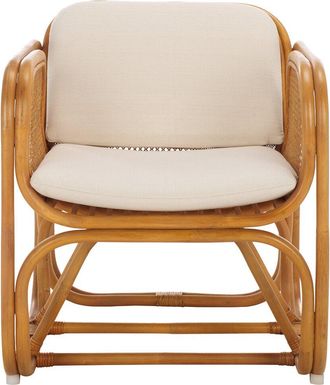 Safavieh Couture Brauner Rattan Pole Accent Chair