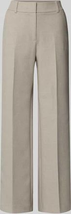 Selected Wide Leg Stoffhose mit Viskose-Anteil Modell RITA in Beige, Gr&ouml;&szlig;e 34/32