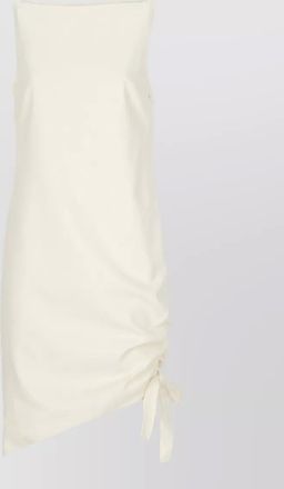 Carolina Herrera wool sleeveless draped mini dress