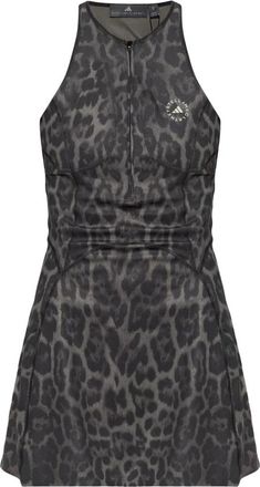 adidas by Stella McCartney Trainingsjurk met print - Dames - Fitness - Grijs - XS - Leer - Fitness