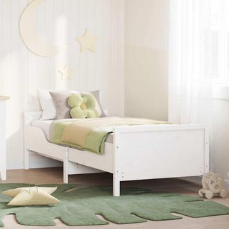 vidaXL Vidaxl - Letto Estensibile Per Bambini Other Bianco 80 X 130 / 165 / 200 Cm