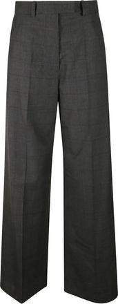 Frankie Shop checked-pattern trousers - Grey
