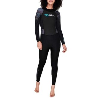 Gul Volledig wetsuit voor dames (Core-serie) (Zwart)