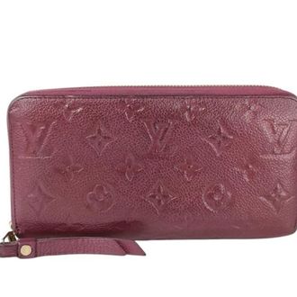 Louis Vuitton Monogram Empreinte Purple Raisin Monogram Empreinte Long Wallet (Bi-Fold) (Pre-Owned)
