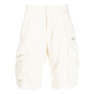 Off-white Mens Off-White Solid Color Casual Shorts White OMCB047R21FAB0017210