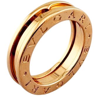 Bulgari Gold Pink Gold Pink Gold (18K) Band Ring (Pre-Owned)