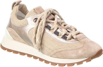 Brunello Cucinelli Canvas & Suede Sneaker