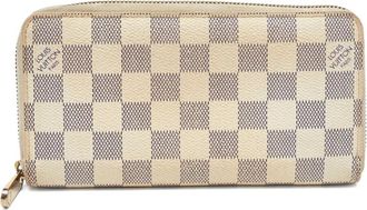 Louis Vuitton Portafoglio Damier Azur a quadri - Bianco