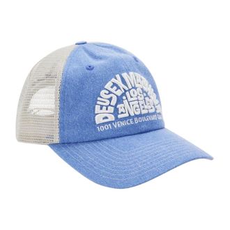 Deus Los Angeles Address Trucker - male - Deus Ex Machina - Hats & Caps - Blue - ONE SIZE - Accessories