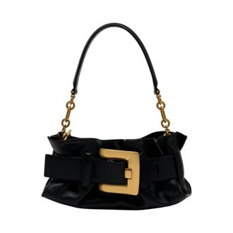 Balmain Anthem Mini Shoulder Bag - female - Balmain - Shoulder Bags - Black - ONE SIZE - Bags