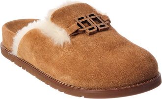SIMKHAI Simkhai Mila Suede & Shearling Slipper