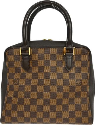 Louis Vuitton Brera Damier Ebene Brown Canvas Handbag (Pre-Owned)