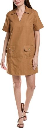 Tommy Bahama Utility Twill Linen-Blend Mini Dress