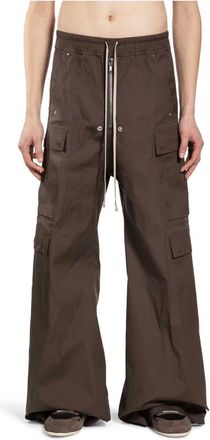 Rick Owens Broeken, Heren, Grijs, L, Katoen, Cargobelas Broek
