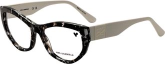 Karl Lagerfeld Womens 55mm Marble Black Eyeglasses KL6211-016-55