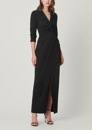 Shoshanna Midnight Asher Crystal Crepe Dress in Jet at Nordstrom, Size 10