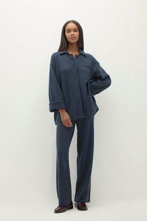 Naked Cashmere Rome Denim Cashmere Chore Jacket in Indigo at Nordstrom, Size X-Small
