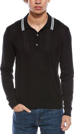 Todd Snyder Todd Snyder Tipped Silk-Blend Polo Sweater