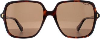 Polaroid Square Dames Havana Bronze Gecoat PLD 6219/S