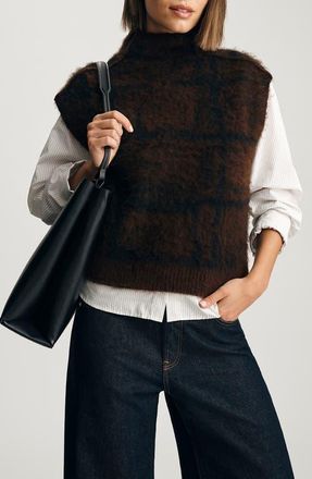 Mavi Funnel Neck Sweater Vest in Tiramisu at Nordstrom, Size X-Large