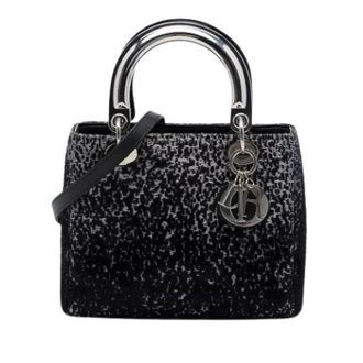 Dior Pre-owned Lady Dior Tas - Dames - Pre-owned - Zwart - Maat: ONE Size Synthetisch