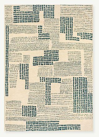 Novatrend Alfombra moderna tejida plana Azul 170x240 cm