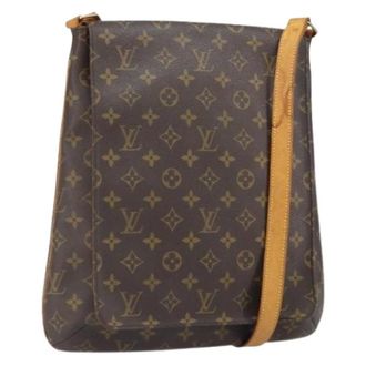 Louis Vuitton Pre-owned Cross Body Bags, female, Brown, Size: ONE SIZE Pre-owned Vintage Canvas Crossbody Bag