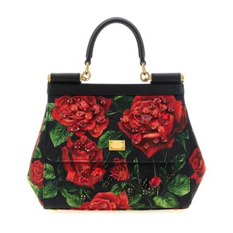 Dolce & Gabbana Borsa Sicily Piccola con Manico Decorata - - Bags - Donna - Multicolore - ONE SIZE