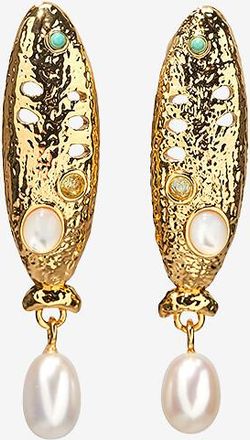 Lizzie Fortunato Ohrringe mit Perlen Sardina