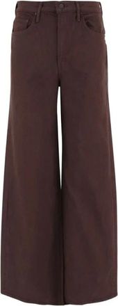 Mother Jeans met wijde pijpen - Dames - Loose Fit Jeans - Bruin - W26 - Jeans
