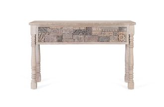 Giner&Colomer Consola fabricada en madera de roble reciclada 120 cm