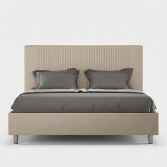 Itamoby Cama Matrimonio Contenedor 160x200 Moderno Polipiel Goya M1 - Beige