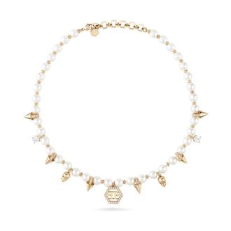 Philipp Plein Necklaces, female, Yellow, Size: ONE SIZE Rhapsody Crystal Necklace