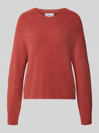 Marella Strickpullover aus Alpaka-Mix Modell GIUNCO in Dunkelrot, Gr&ouml;&szlig;e XXL