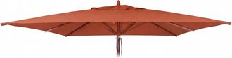 Hhg [nunca Usado] Funda De Recambio Para La Sombrilla De Madera Para Hosteler&iacute;a Hhg-504b, Funda Para Sombrilla, Cuadrada, 4 X 4 M, Poli&eacute;ster, Terracota