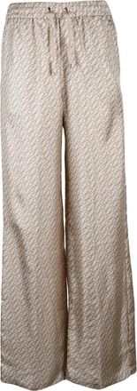 Herno Satin Pajama Trousers Beige