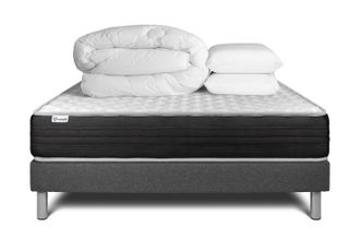 VITALIT Pack Colch&oacute;n Gris Espuma Viscoel&aacute;stica 200 X 200