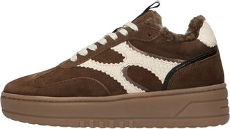 Notre-V Schoenen, Dames, Bruin, 42 EU, Leer, Anemone-63 Sneakers