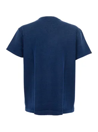 Polo Ralph Lauren Mens Crew Neck T-Shirt Blue Cotton T-Shirts And Polos