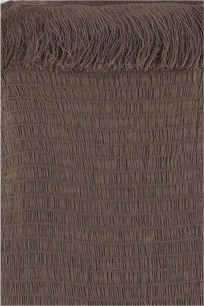 By Malene Birger Womens Mini Dress With Smocked Details Brown Viscose