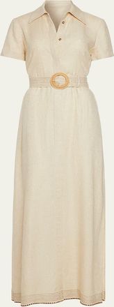 Ramy Brook Melina Belted Maxi Shirtdress