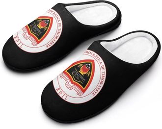 Generic National Emblem of East Timor Mens Slippers Slip On Comfortable Fleece Cotton House Shoes Winter