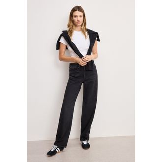 Good American Womens Good 90s Relaxed Jeans | Black, 406 Size 18 Plus | Good American by Khlo&Egrave; Kardashian