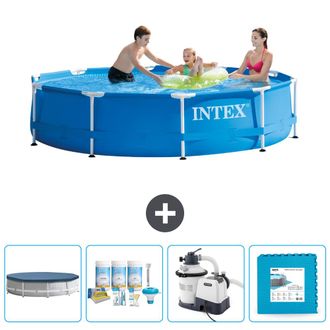 Intex Piscina Con Estructura Redonda - 305x76 Cm - 7-piezas Scb60